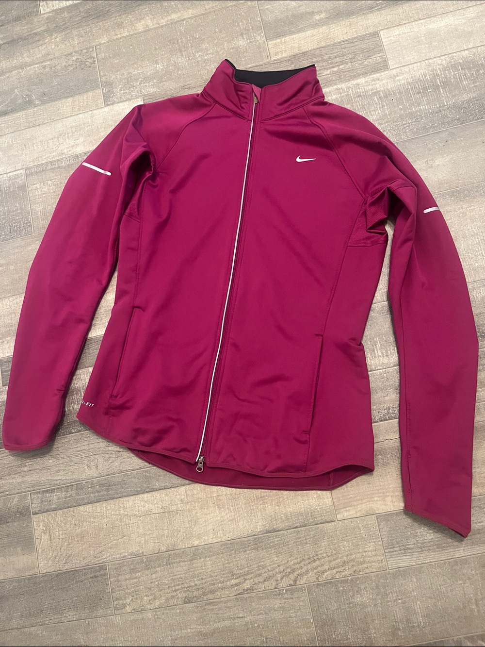Nike Women's Deep Pink Full-Zip Ski Jacket